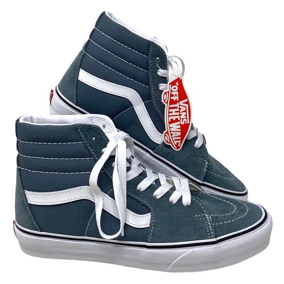 Vans Shoes - VANS Sk8-Hi Shoes Stormy Skate Suede Canvas Sneakers Women's Size VN0A4BVTRV2